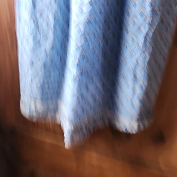 Blue Floral Long Sleeve Dress - Picture 4 of 6